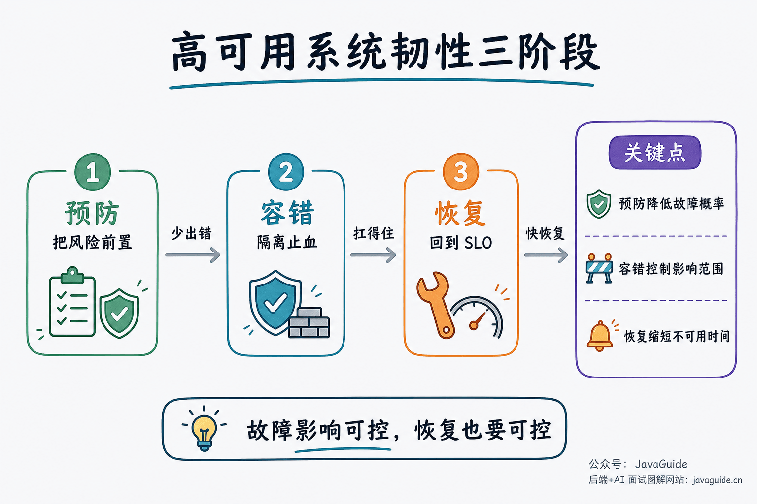 高可用系统韧性三阶段